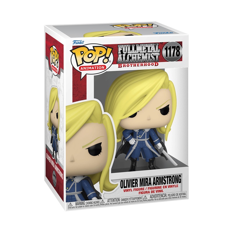 Funko Pop! Animation - Olivier Mira Armstrong - Fullmetal Alchemist: Brotherhood - Figura in Vinile da Collezione con Spada