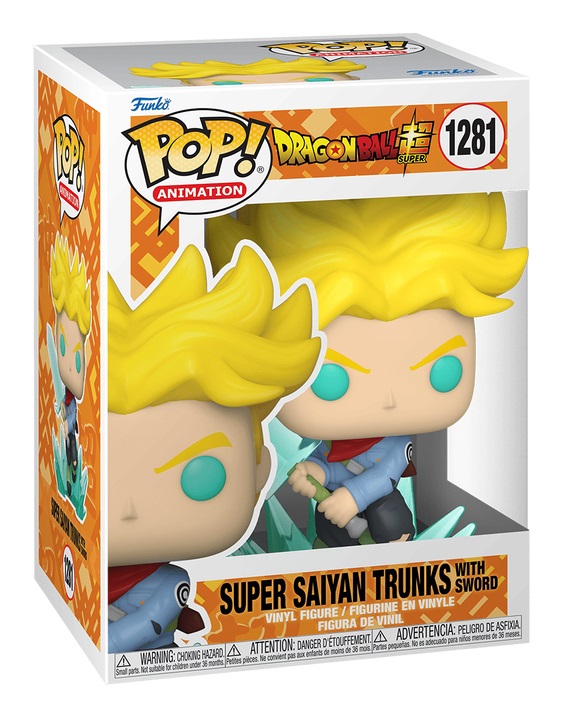 Funko Pop! Animation - Super Saiyan Trunks With Sword - Dragon Ball Super - Figura in Vinile da Collezione - Altezza 9 cm - Idea Regalo per Anime Fans