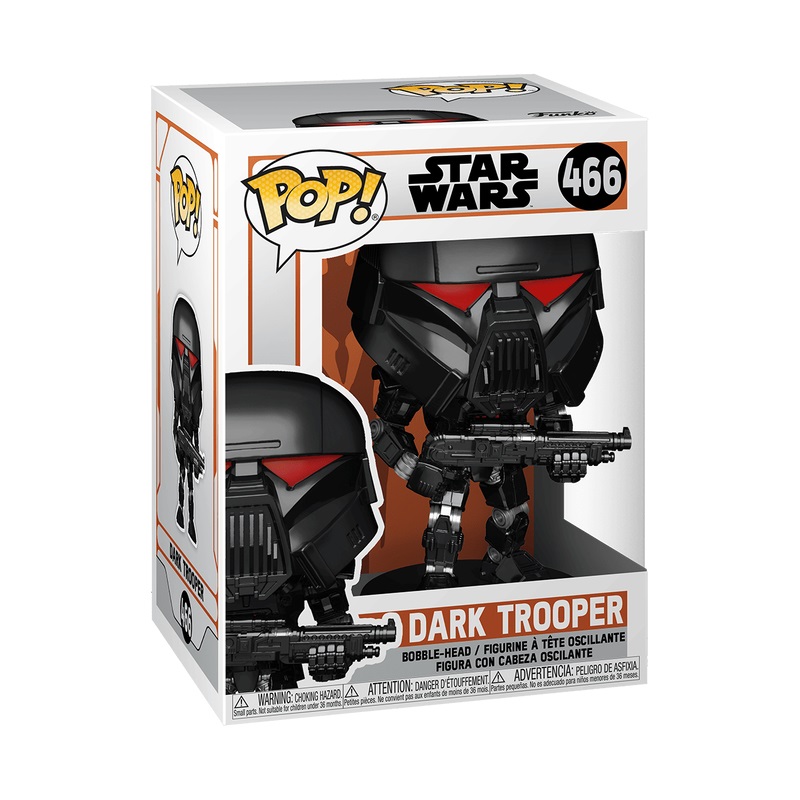 Funko Pop! Star Wars: The Mandalorian - Dark Trooper (Battle) - Figura in Vinile da Collezione - Altezza 10 cm - Merchandising Ufficiale