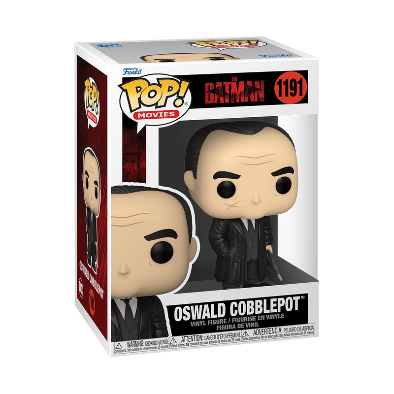 Funko Pop! Movies: DC The Batman - Oswald Cobblepot (The Penguin) - Figura in Vinile da Collezione - Altezza 10 cm - Merchandising Ufficiale