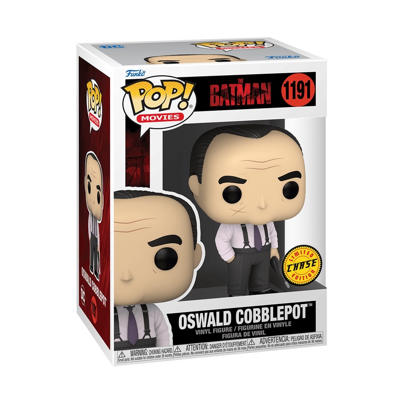 Funko Pop! Movies: DC The Batman - Oswald Cobblepot (The Penguin) - Figura in Vinile da Collezione - Altezza 10 cm - Merchandising Ufficiale