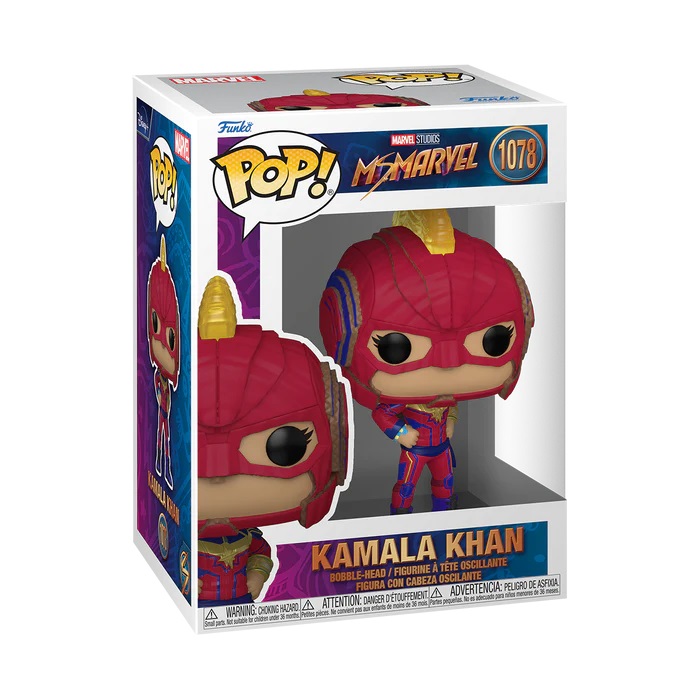 Funko Pop! Marvel: Ms. Marvel - Kamala Khan - Figura in Vinile da Collezione in PVC - Idea Regalo per Collezionisti e Fan