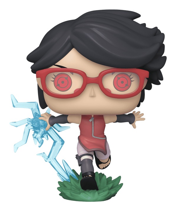 Funko Pop! Animation: Boruto - Sarada Uchiha con Sharingan - Figura in Vinile da Collezione - Altezza 9,5 cm - Merchandising Ufficiale - Anime Fans