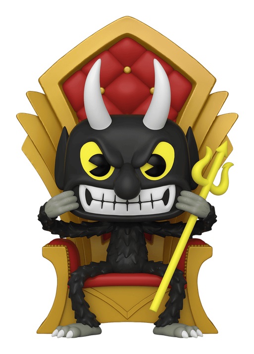 Funko Pop! Deluxe - Cuphead: The Devil in Chair - Figura in Vinile da Collezione Alta 9,5 cm per Bambini e Adulti