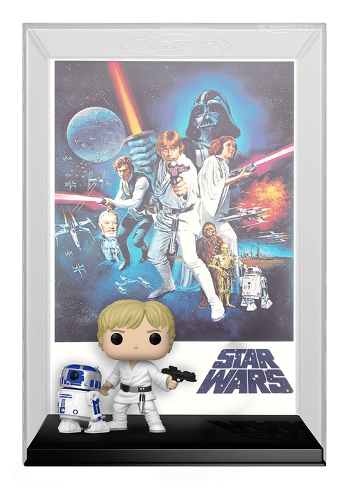 Funko Pop! Movie Poster - Luke Skywalker con R2-D2 - Star Wars: A New Hope - Figura in Vinile da Collezione