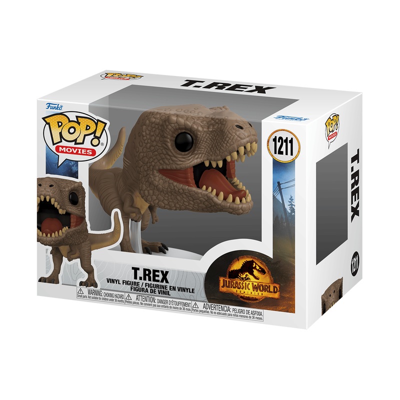 Funko Pop! Jurassic World - T-Rex (JW3) - Figura in Vinile da Collezione - Altezza 121 mm - Merchandising Ufficiale