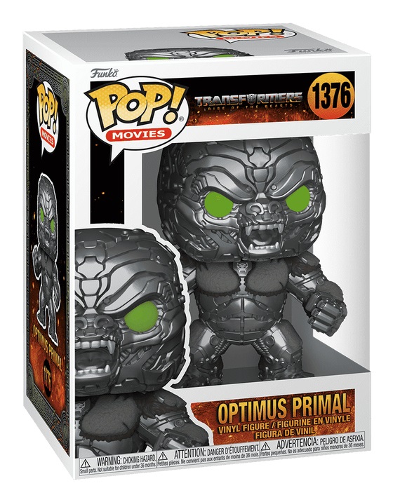 Funko Pop! Movies: Transformers - Optimus Primal - Figura in Vinile da Collezione - Altezza 110,5 mm - Merchandising Ufficiale - Idea Regalo per Bambini e Adulti