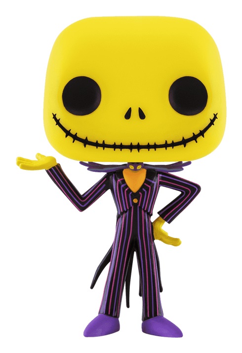 Funko Pop! Disney: The Nightmare Before Christmas - Jack Skellington - Figura in Vinile Blacklight da Collezione - Altezza 9,5 cm - Idea Regalo