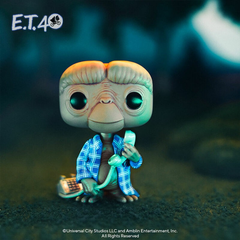 Funko Pop! Movies: E.T. in Flannel - Figura in Vinile da Collezione - 40th Anniversary - Altezza 10 cm - Merchandising Ufficiale