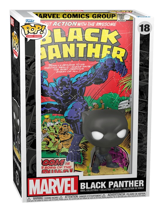 Funko Pop! Comic Cover - Black Panther - Figura in Vinile da Collezione