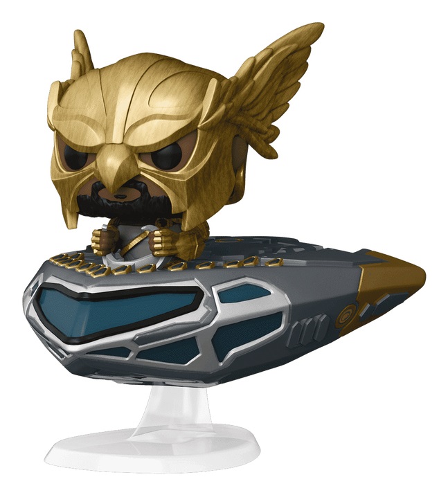 Funko Pop! Ride Super Deluxe: Black Adam - Hawkman On Hawk Cruiser - Figura in Vinile da Collezione - Dimensioni 14 cm - Idea Regalo - Merchandising Ufficiale