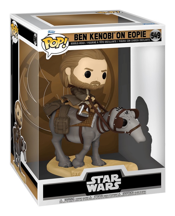 Funko Pop! Deluxe Ben Kenobi on Eopie - Star Wars - Figura in Vinile da Collezione - Altezza 9 cm - Numero 549