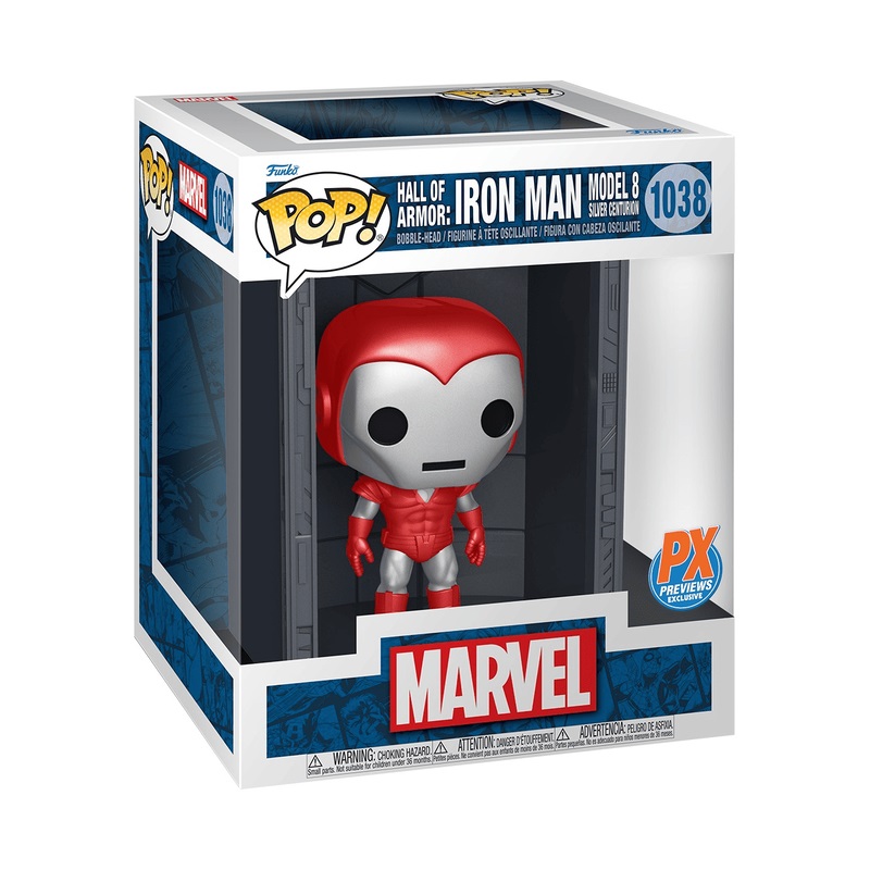 Funko Pop! Marvel Hall of Armor Silver Centurion - Modellino in Vinile da Collezione, Altezza 9,5 cm