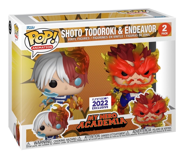 Funko POP! 64993 - Personaggio da collezione Shoto Todoroki & Endeavor - My Hero Academia - Altezza 121 mm