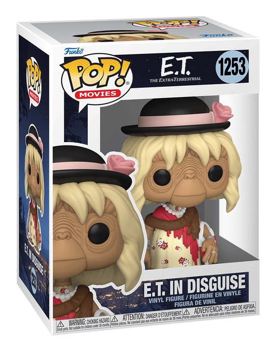 FUNKO POP! E.T. The Extra-Terrestrial - 3 Pack Vinyl Figure con E.T. in Disguise, E.T. in Robe e E.T. con Fiori