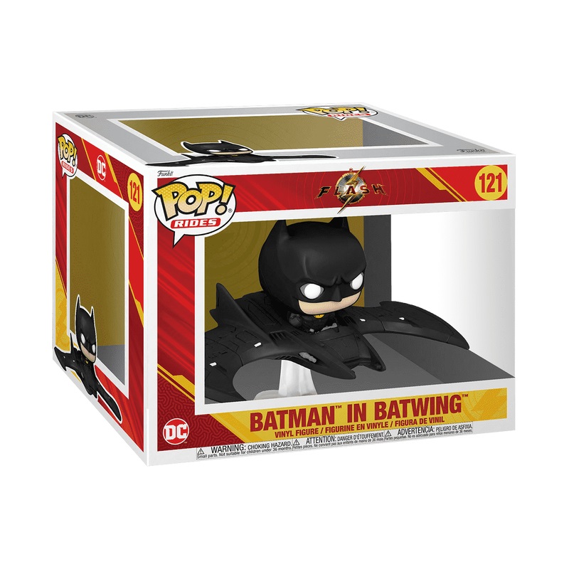 Funko Pop! Ride Super Deluxe: The Flash - Batman - Figura in Vinile da Collezione - Dimensioni 14 cm - Merchandising Ufficiale