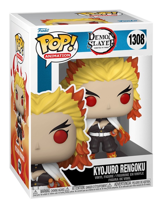 Funko Pop! Animation - Demon Slayer: Kyojuro Rengoku - Figura in Vinile da Collezione, Oggetto da Collezione per Bambini e Adulti
