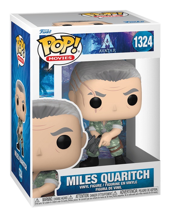 FUNKO POP! Movies: Avatar - Miles Quaritch - Figura in Vinile da Collezione - Altezza 9,5 cm - Merchandising Ufficiale