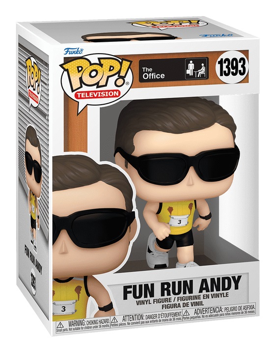 Funko Pop! TV: The Office - Fun Run Andy Bernard - Figura in Vinile da Collezione - Altezza 9,5 cm - Merchandising Ufficiale