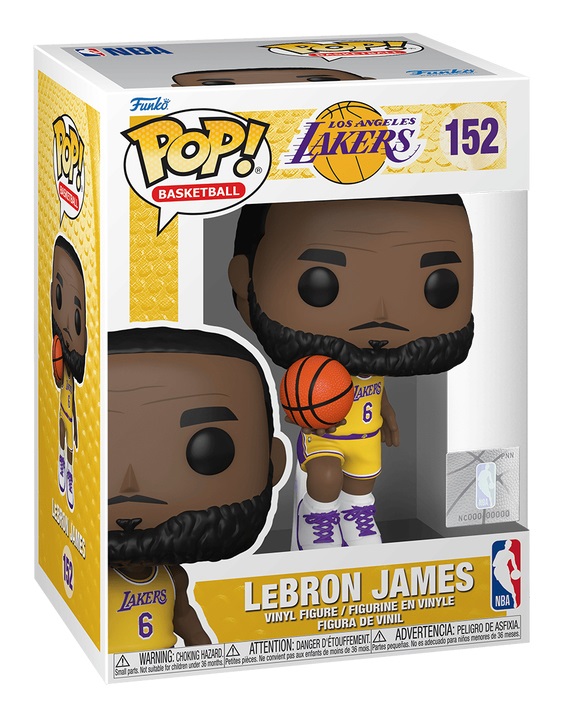 Funko Pop! NBA: Lakers - LeBron James #6 - Figura in Vinile da Collezione - Giocattolo per Bambini e Adulti - Merchandising Ufficiale per Collezionisti