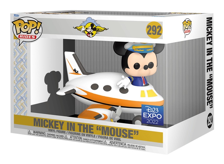 Funko POP! Rides - Mickey Mouse con Aereo - Figura in Vinile da Collezione - Esclusiva Amazon - Dimensioni 14 cm