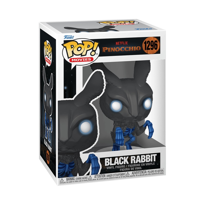 Funko Pop! Movies: Pinocchio - Black Rabbit - Figura in Vinile da Collezione - Altezza 9,5 cm - Merchandising Ufficiale