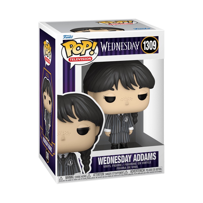 Funko Pop! TV: Wednesday Addams - Figura in Vinile da Collezione, Altezza 9,5 cm, Età 3