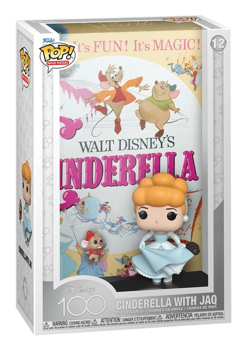 Funko Pop! Movie Poster: Disney - Cinderella - Figura in Vinile da Collezione - 100th Anniversary - Idea Regalo per Bambini e Adulti
