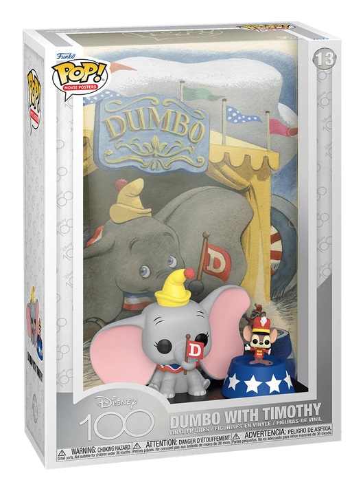 Funko Pop! Movie Poster - Dumbo 9 cm - 100th Anniversary - Figura in Vinile da Collezione
