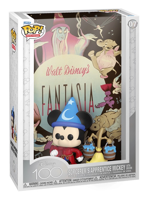 Funko Pop! Movie Poster - Mickey Mouse Fantasia 9 cm - Figurina da Collezione in PVC - Edizione Anniversario 100 Anni