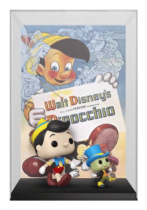 Funko Pop! Movie Poster - Pinocchio & Jiminy Cricket - Figura in Vinile da Collezione - 9 cm - 100th Anniversary