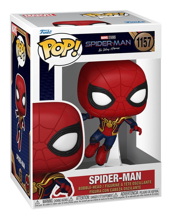 Funko Pop! Marvel Spider-Man - Leaping SM1 - Figura in Vinile da Collezione - Altezza 10 cm - Spider-Man: No Way Home