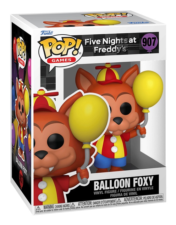 FUNKO POP! Games - Five Nights At Freddy's Security Breach - Balloon Foxy - Figura in Vinile da Collezione 9 cm