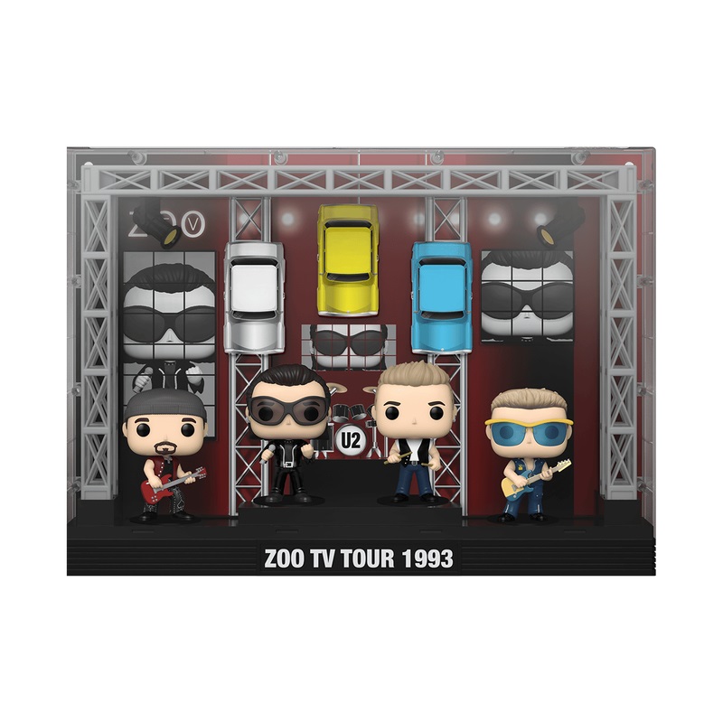 Funko Pop! Moments Deluxe - U2 - Zoo TV Tour (1993) - Figura in Vinile 9 cm - Special Edition