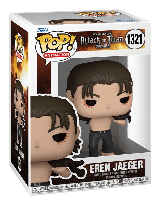 Funko Pop! Animation Eren Jaeger - Figura in Vinile da Collezione #1321 - Attack on Titan - Merchandising Ufficiale