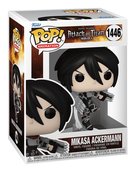 Funko Pop! Animation - Mikasa Ackerman - Attack on Titan - Figura in Vinile da Collezione - Altezza 9 cm - Merchandising Ufficiale