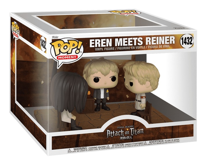 Funko Pop! Moment 67932 - Eren Jaeger Meets Reiner - Attack on Titan - Figura in Vinile da Collezione - Altezza 9,5 cm - Merchandising Ufficiale