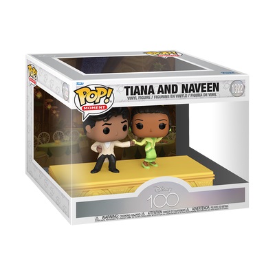 Funko Pop! Moment: Disney 100 - Princess Tiana & Naveen - Figura in Vinile da Collezione - Altezza 9,5 cm - Merchandising Ufficiale