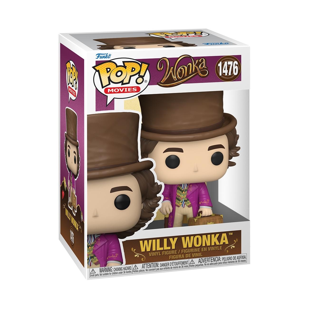 Funko Pop! Movies - Willy Wonka (Vinyl Figure 1476) - Figura da Collezione in Vinile Alta 9,5 cm