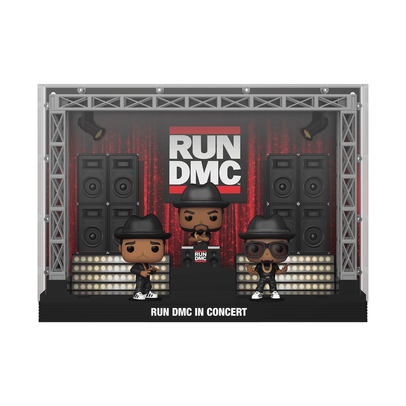 Funko Pop! Moments Deluxe - Run DMC Stage - Figura in Vinile da Collezione per Collezionisti e Fan della Musica