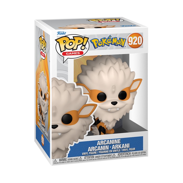 Funko Pop! Games: Arcanine - Figura in Vinile da Collezione - Altezza 9,5 cm - Merchandising Ufficiale per Collezionisti