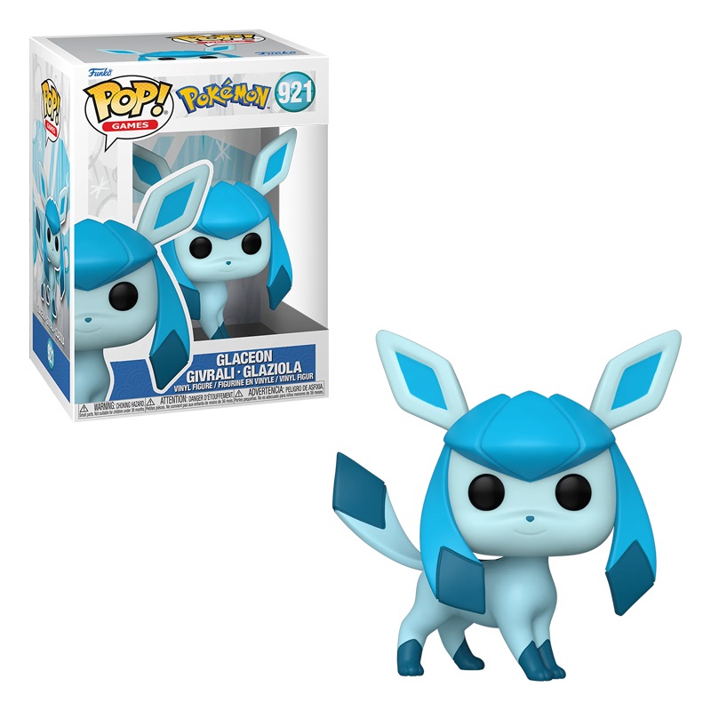 Funko Pop! Games: Pokemon - Glaceon - Figura in Vinile da Collezione - Altezza 9,5 cm - Giocattolo per Bambini e Adulti
