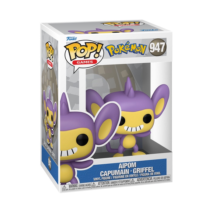 Funko Pop! Games: Aipom - Figura in Vinile da Collezione - Altezza 9,5 cm - Merchandising Ufficiale Pokémon