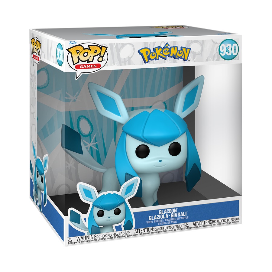 Funko Pop! Jumbo: Pokemon - Glaceon - Figura in Vinile da Collezione - Altezza 25,4 cm - Idea Regalo per Collezionisti e Fan