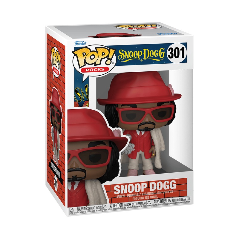 FUNKO POP! Rocks: Snoop Dogg With Fur Coat - Figura in Vinile da Collezione per Collezionisti e Fan della Musica