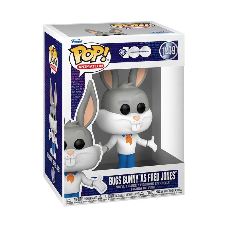 Funko Pop! Animation - Bugs Bunny As Fred - Looney Tunes - Figura in Vinile da Collezione - Altezza 9,5 cm - Idea Regalo