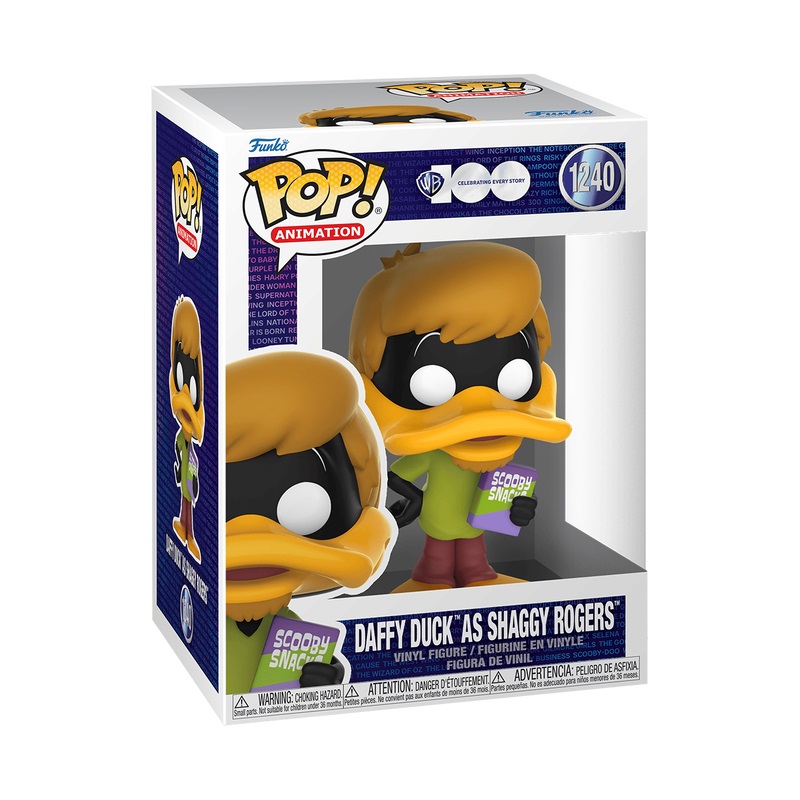 Funko Pop! Animation - Daffy Duck As Shaggy - Looney Tunes - Figura in Vinile da Collezione - Altezza 9,5 cm - Idea Regalo per Bambini e Adulti