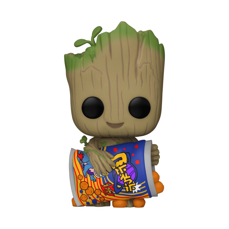 Funko Pop! Marvel - Groot con Patatine al Formaggio - Figura in Vinile da Collezione - Merchandising Ufficiale