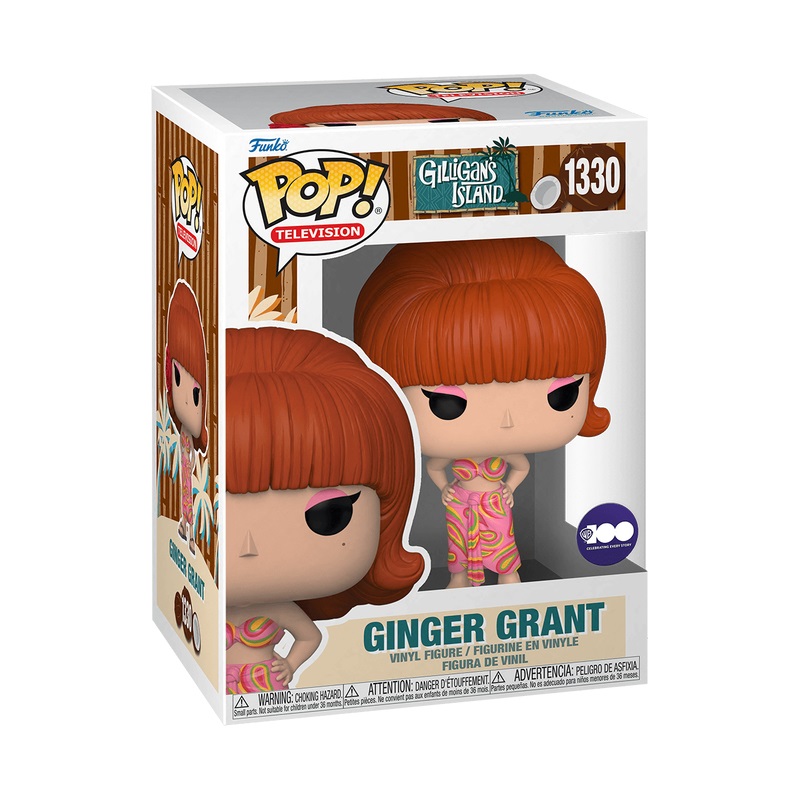 Funko Pop! TV Gilligan's Island - Figura in Vinile di Ginger, 9 cm - Oggetto da Collezione per Bambini e Adulti