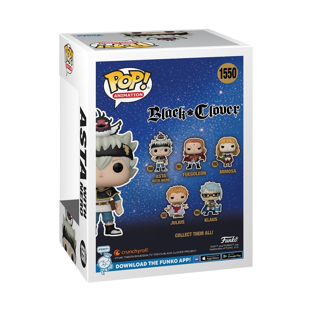 Funko POP! Animation - Black Clover - Asta con Nero - Figura in Vinile da Collezione - Altezza 9,5 cm - Idea Regalo per Fan di Anime e Manga